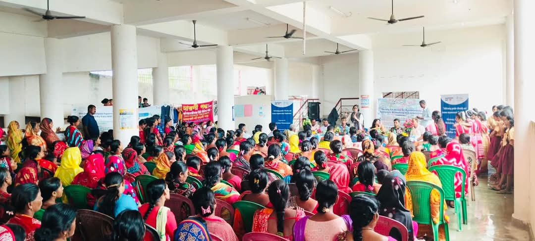 Women participating in a skills training class